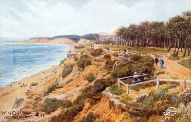 Promenade de la falaise ouest, Bournemouth